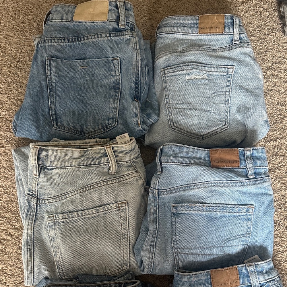 American Eagle Outfitters Light Blue Jeans Collection